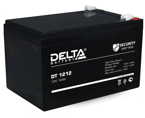 Аккумулятор Delta DT 1212 12В/12Ач
